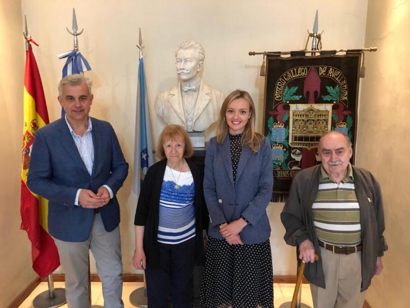 Fabiola García visitó el Centro Gallego de Avellaneda, la entidad gallega más antigua de la Argentina y la tercera de toda América