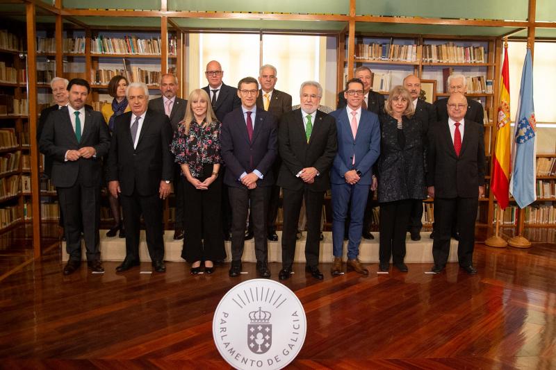 O titular da Xunta participou no acto de imposición das Medallas do Parlamento de Galicia 2019