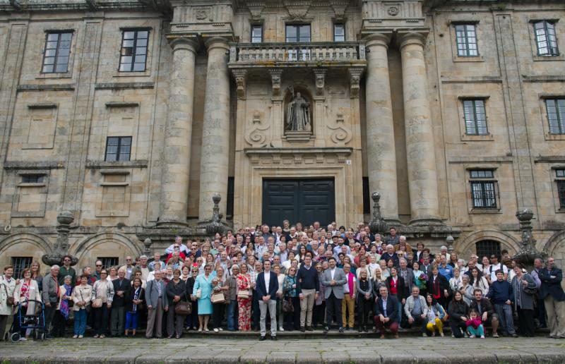 Imagen del acto celebrado este mediodía en el compostelano monasterio de San Martiño Pinario