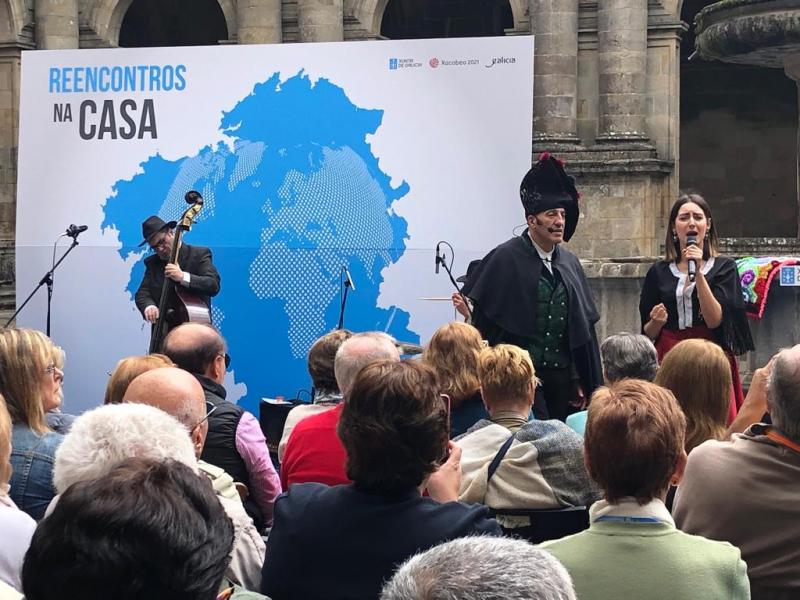 Imaxe do acto celebrado este mediodía no compostelán mosteiro de San Martiño Pinario