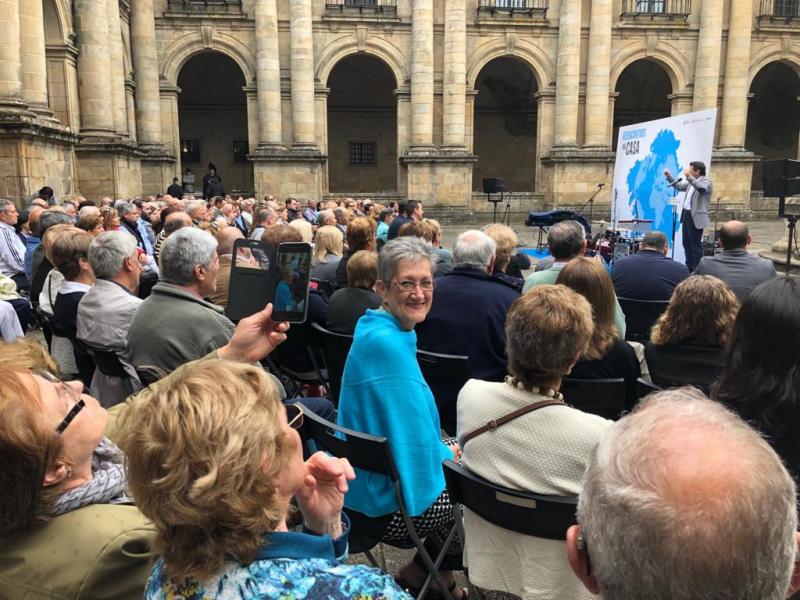 Imaxe do acto celebrado este mediodía no compostelán mosteiro de San Martiño Pinario