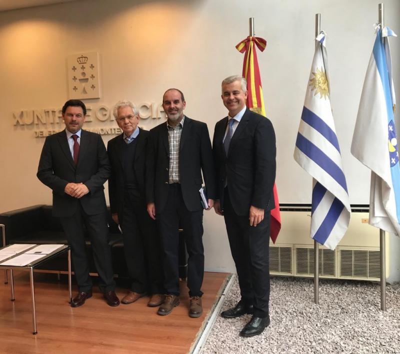 Miranda firma convenios con las principales entidades sociales de origen gallego del Uruguay, que garantizan atención para gallegos sin recursos