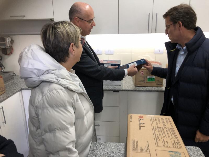 El presidente de la Xunta visitó hoy las instalaciones de la pesquera Estrella Patagónica y de la pesquera Iberconsa de Argentina y viajó a Rawson, para reunirse con el gobernador de la provincia de Chubut