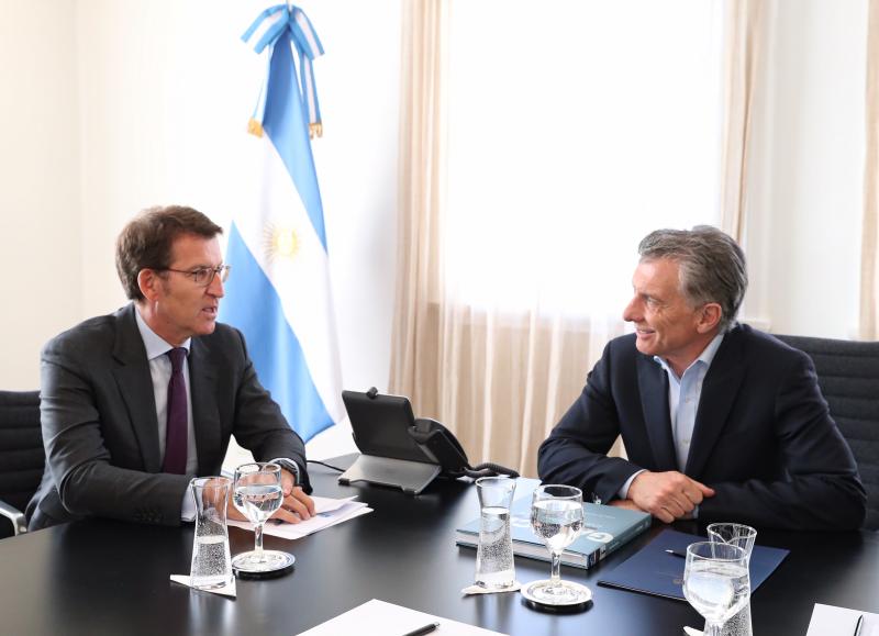 El titular de la Xunta mantuvo esta tarde una reunión con el presidente de la Argentina