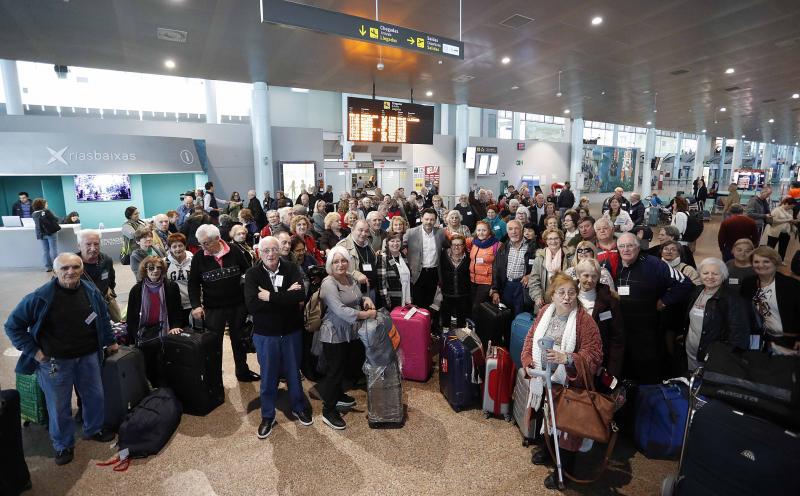 Imaxe desta mañá no aeroporto vigués de Peinador