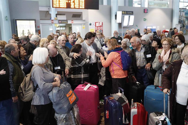 Imaxe desta mañá no aeroporto vigués de Peinador