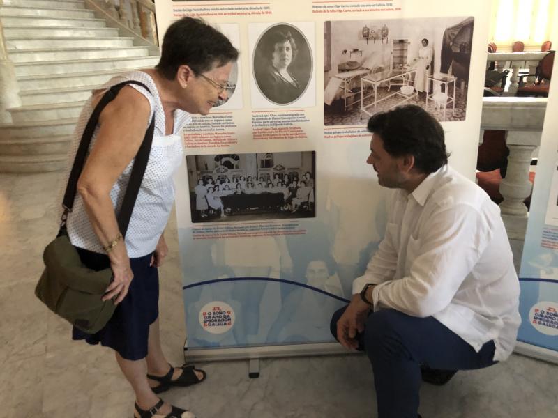 Imaxe da inauguración da mostra, que poderá visitarse ata o vindeiro 11 de novembro