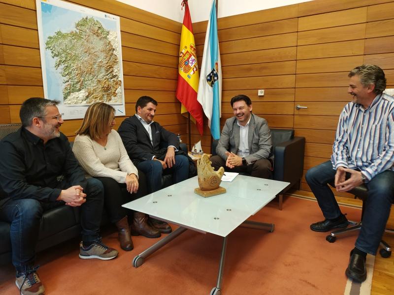  Imagen de la reunión celebrada en la sede de la Secretaría Xeral da Emigración en la capital de Galicia
