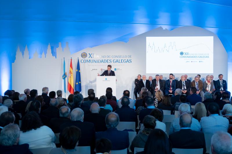 El titular del Gobierno gallego presidió esta mañana el acto de clausura del XII Pleno del Consello de Comunidades Galegas