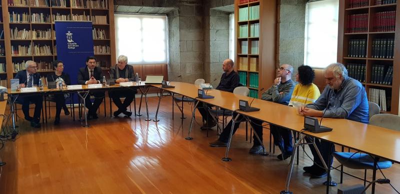 Imaxe da presentación deste mediodía na sede do CCG na capital de Galicia