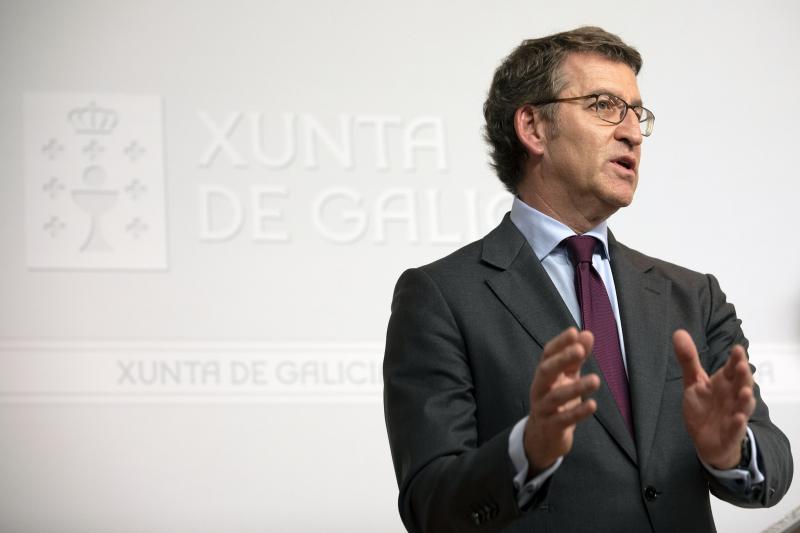 El presidente de la Xunta de Galicia, informando de la aprobación del anteproyecto de ley
