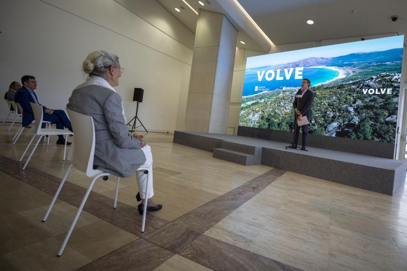 O presidente da Xunta participou na presentación da nova campaña de promoción turística ‘Galicia volve’