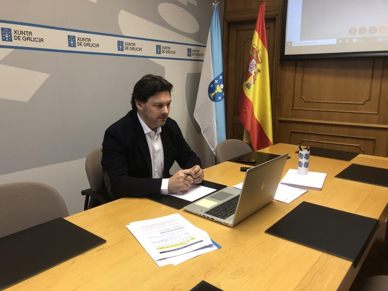 Antonio Rodríguez Miranda, na sede da Secretaría Xeral da Emigración na capital de Galicia Antonio Rodríguez Miranda, na sede da Secretaría Xeral da Emigración na capital de Galicia