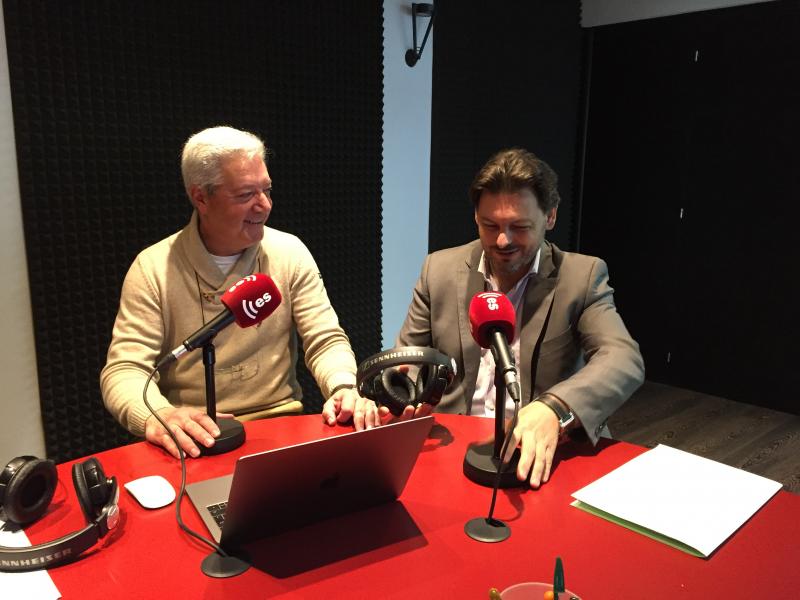 Na foto de arquivo, Antonio Rodríguez Miranda e Ignacio Balboa nos estudios de esRadio Na foto de arquivo, Antonio Rodríguez Miranda e Ignacio Balboa nos estudios de esRadio
