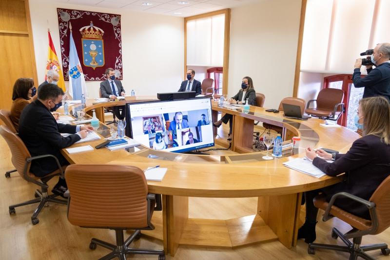 Imaxe do Consello da Xunta celebrado hoxe en Santiago de Compostela