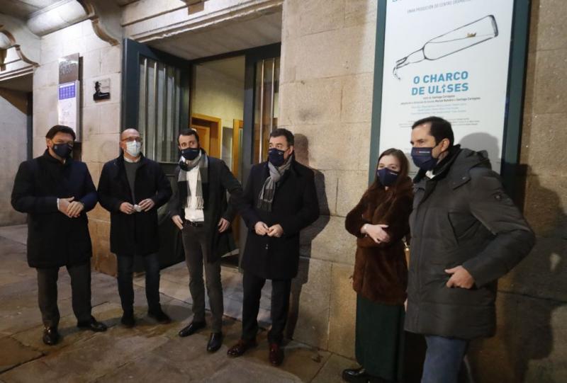 Imaxe da estrea desta noite no Salón Teatro de Santiago de Compostela