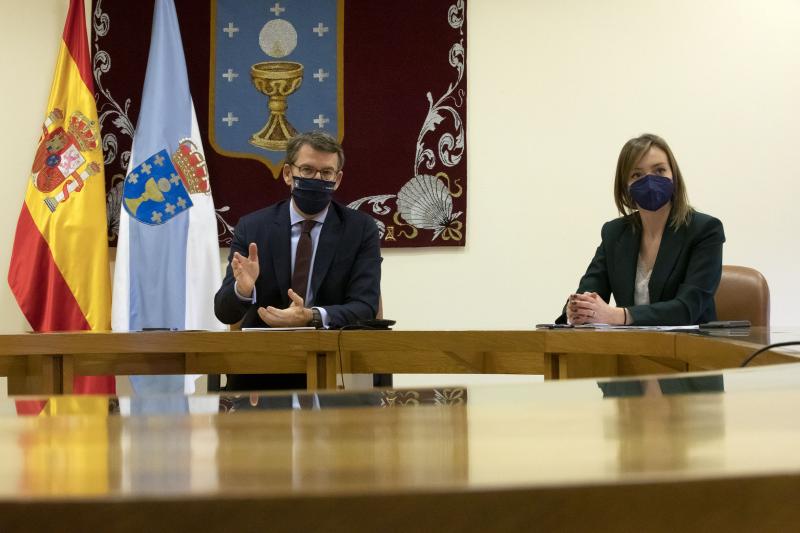O presidente da Xunta mantivo unha reunión por videoconferencia coa vicepresidenta para a Democracia e a Demografía, Dubravka Šuica