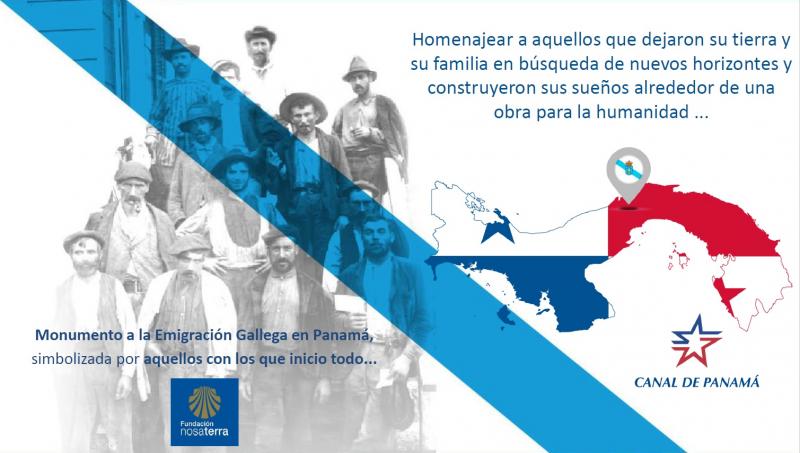 A Fundación Nosa Terra naceu co propósito de renderlle unha homenaxe a todos os galegos que participaron na construción da Canle de Panamá no ano 1904