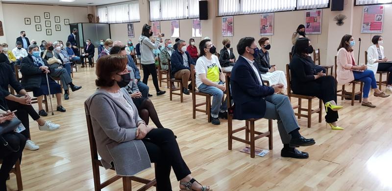 Imagen de la celebración de esta mañana en la sede de la entidad gallega en Vitoria