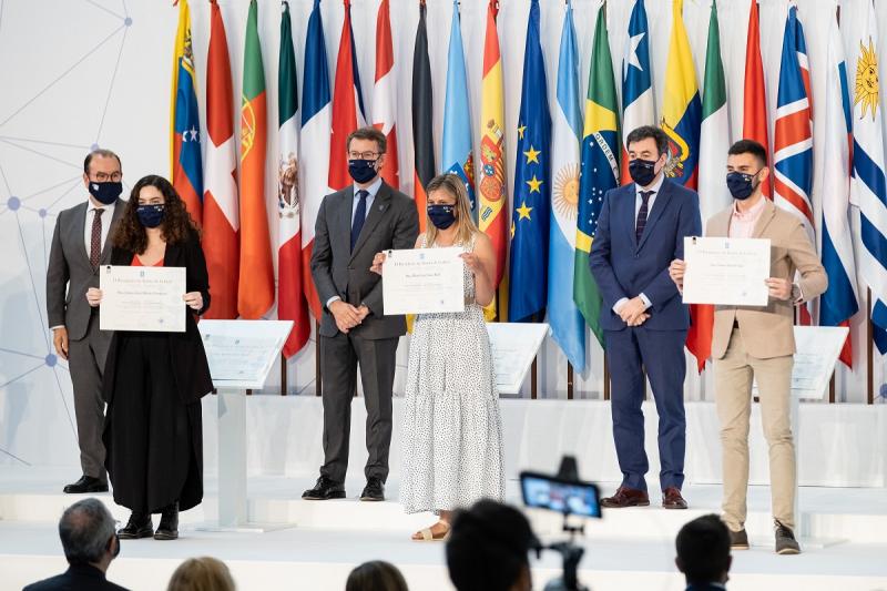 El presidente del Gobierno gallego participó en el encuentro con las y con los beneficiarios de las Becas de Excelencia Juventud Exterior (BEME)