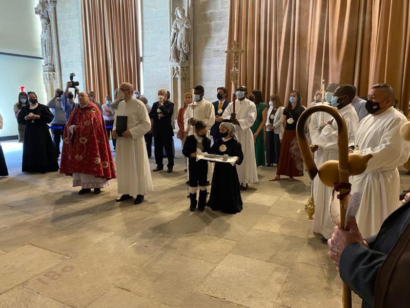 Imagen de esta mañana en la Catedral de Santa María de Vitoria Imagen de esta mañana en la Catedral de Santa María de Vitoria