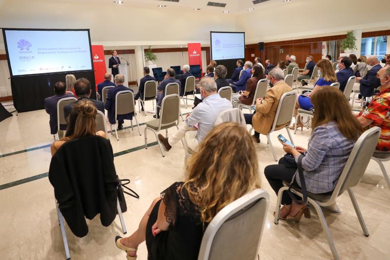 O titular do Goberno galego participou esta tarde na clausura do VII Encuentro Internacional de Empresarios Gallegos en el Mundo