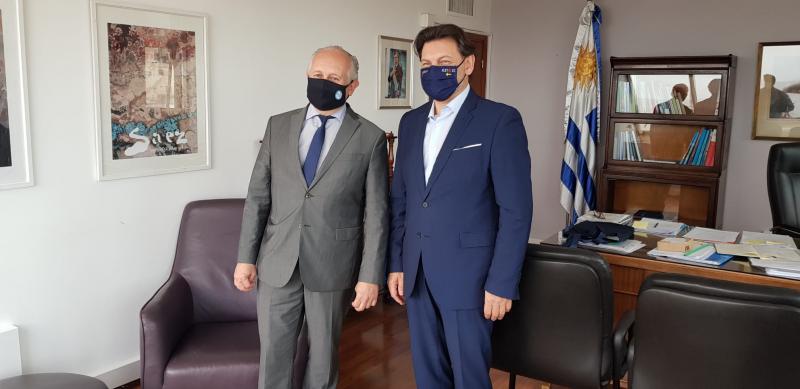 Imaxe da reunión celebrada esta tarde en Montevideo