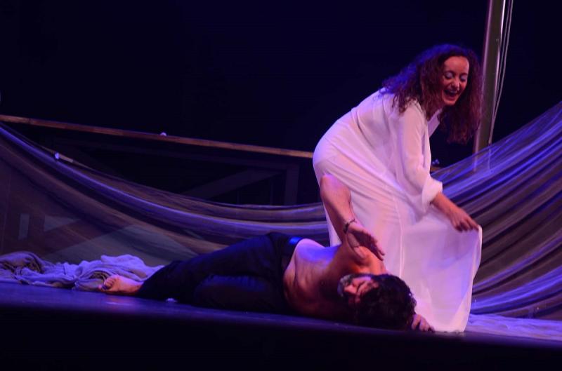 Imagen del estreno de 'O charco de Ulises' en Buenos Aires