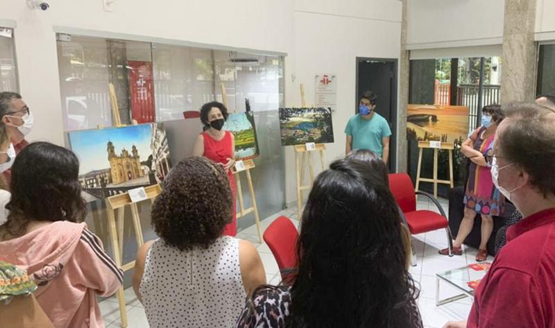 A mostra pode visitarse no Instituto Cervantes de Recife ata o 27 de abril A mostra pode visitarse no Instituto Cervantes de Recife ata o 27 de abril