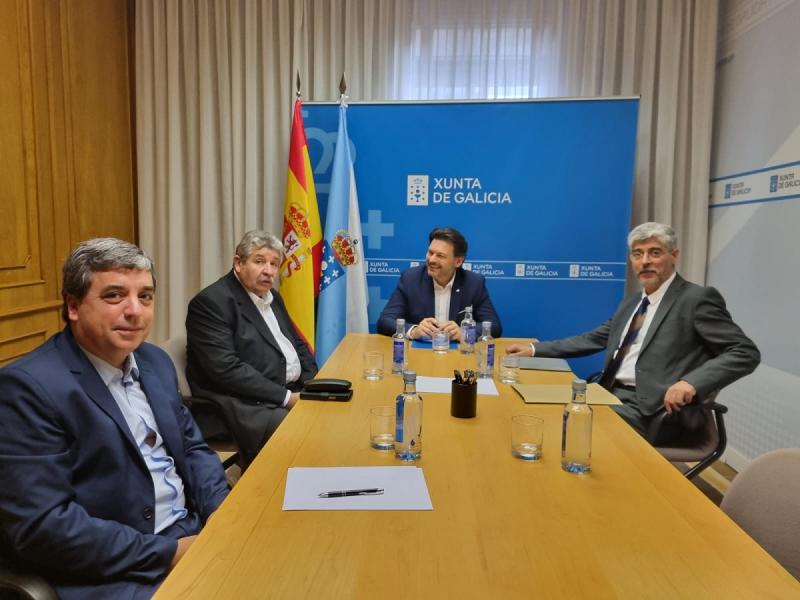 Imaxe da reunión celebrada hoxe na sede da Secretaría Xeral da Emigración na capital de Galicia