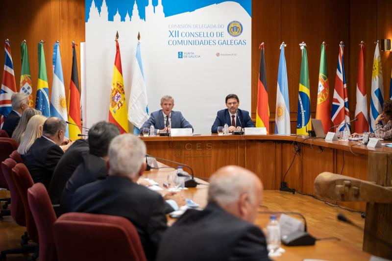 El presidente de la Xunta participó en la reunión de la Comisión Delegada del Consello de Comunidades Galegas