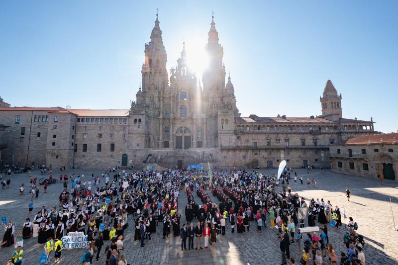El titular del Gobierno gallego presidió la recepción oficial del Día de la Galicia Exterior