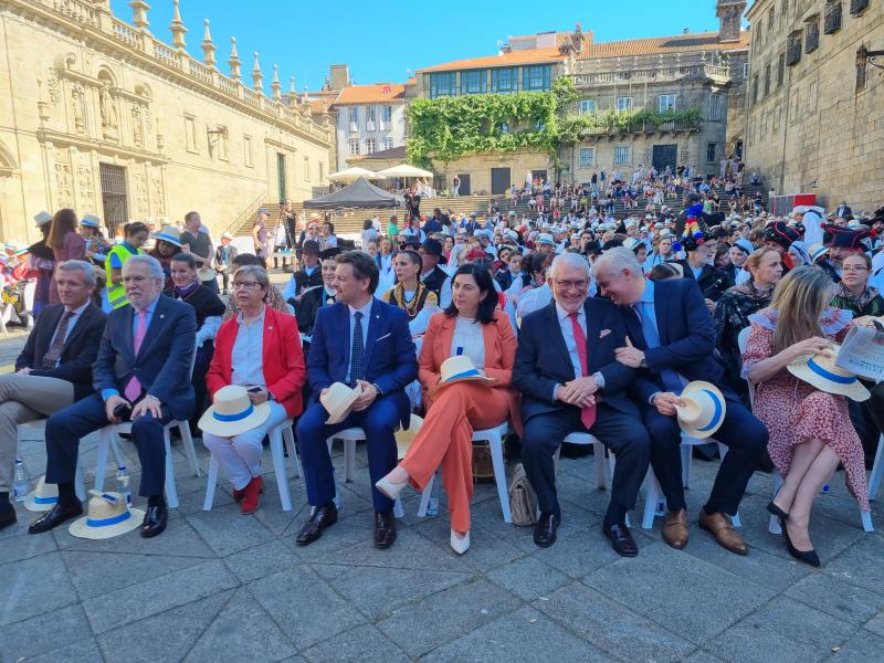 El titular del Gobierno gallego presidió la recepción oficial del Día de la Galicia Exterior