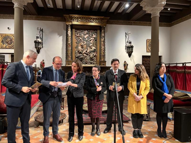 Imaxe da inauguración da mostra 'Materiais Seoane. Entre Galicia e Arxentina' na capital arxentina