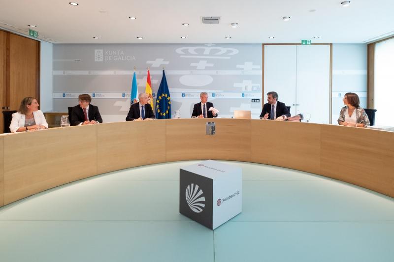 Imagen del Consello de la Xunta de Galicia celebrado hoy en Santiago de Compostela