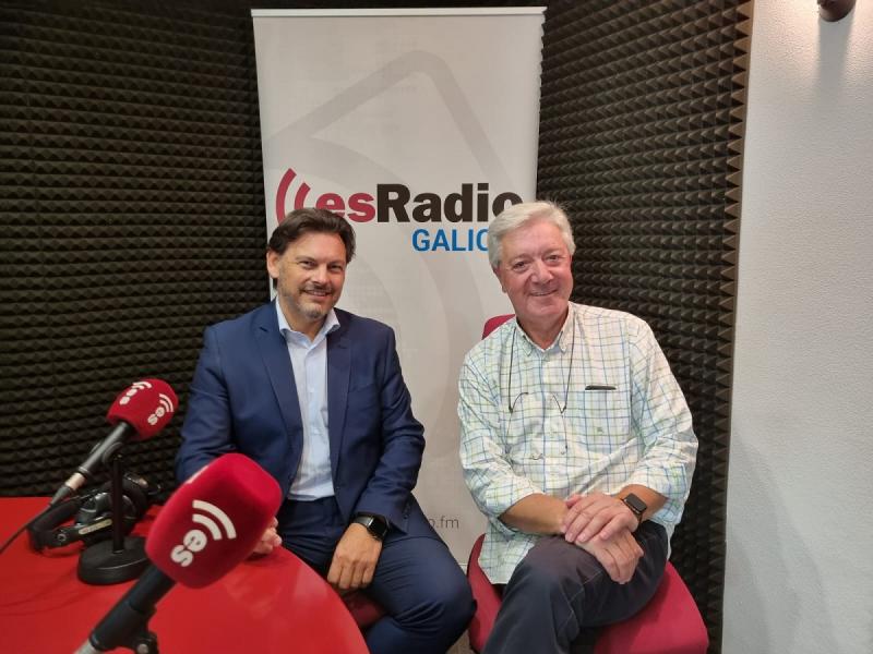 Antonio Rodríguez Miranda, nos estudios de esRadio Galicia