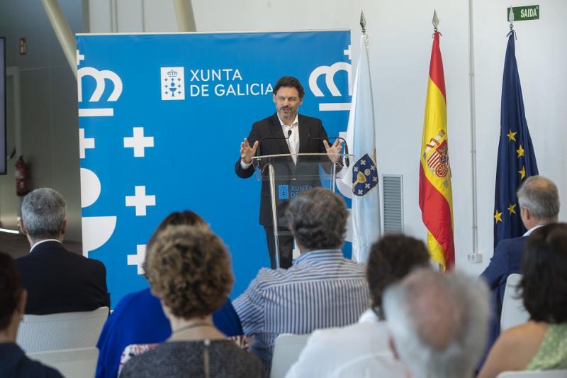 Antonio Rodríguez Miranda, durante la presentación del proyecto 'Bela Galicia' de Fegaus