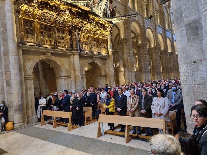 Imaxe da cerimonia celebrada hoxe na Catedral de Santiago de Compostela