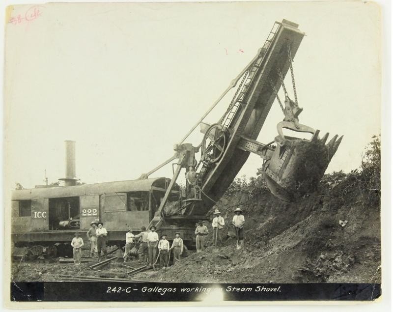Obreros gallegos en plena faena, ca. 1906. Fondo: University of Florida