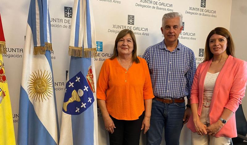 Imagen de la reunión celebrada en la Delegación de la Xunta de Galicia en Buenos Aires