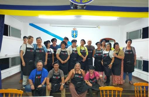 Imagen del taller de cocina realizado en el Centro Galego de Tenerife