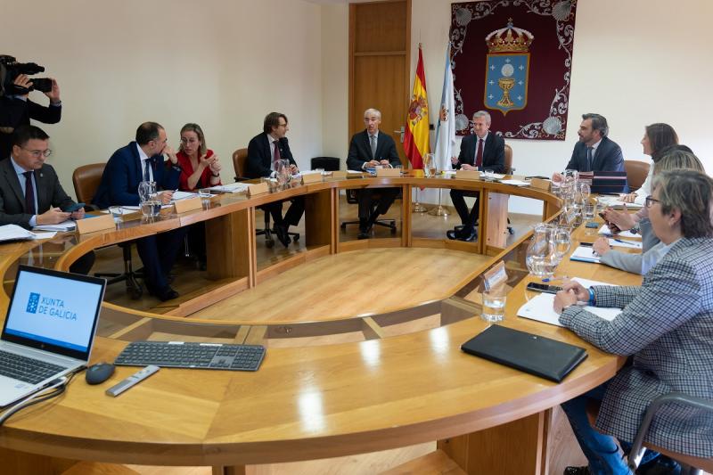 Imagen del Consello de la Xunta de Galicia celebrado hoy en Santiago de Compostela