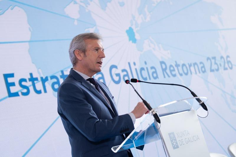 El presidente del Gobierno gallego presentó la Estrategia Galicia Retorna 2023-26