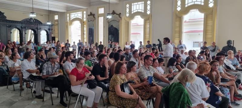 Imaxe da presentación da Estratexia Galicia Retorna 2023-2026 na Habana