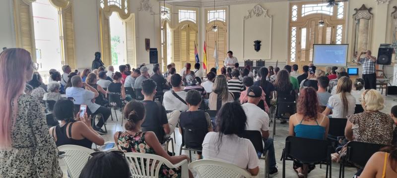 Imagen de la presentación de la Estrategia Galicia Retorna 2023-2026 en La Habana