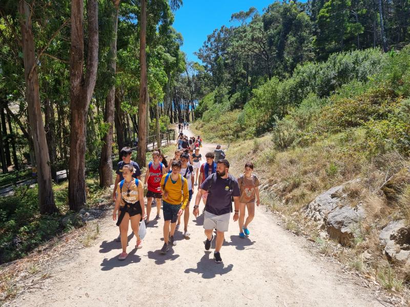 Imaxe da visita ás Ilas Cíes