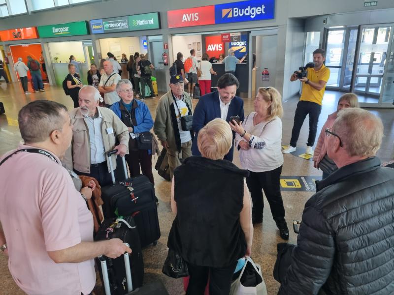 Imagen de la llegada de las y los participantes en los Reencontros con Galicia 2023