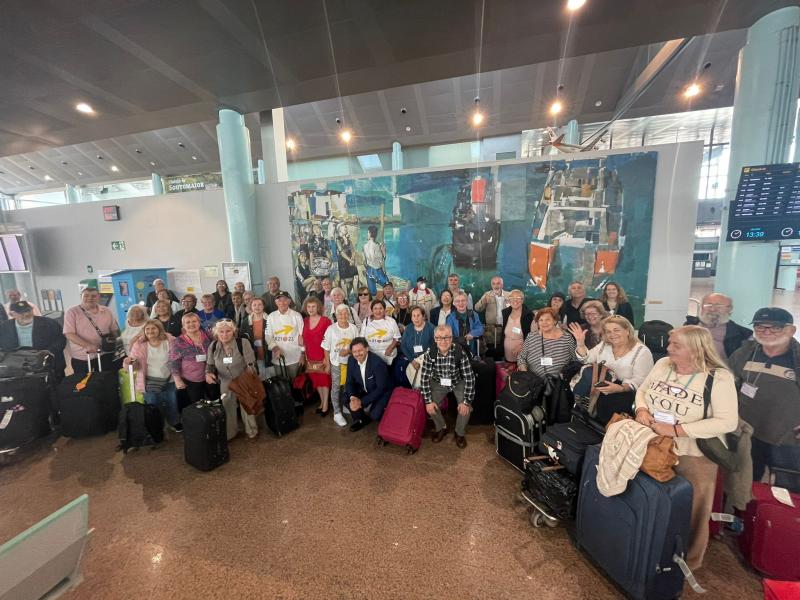 Imagen de la llegada de las y los participantes en los Reencontros con Galicia 2023