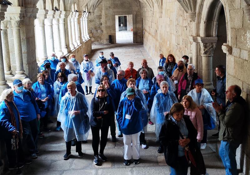 Imaxe da visita á Ribeira Sacra das e dos participantes nos Reencontros con Galicia