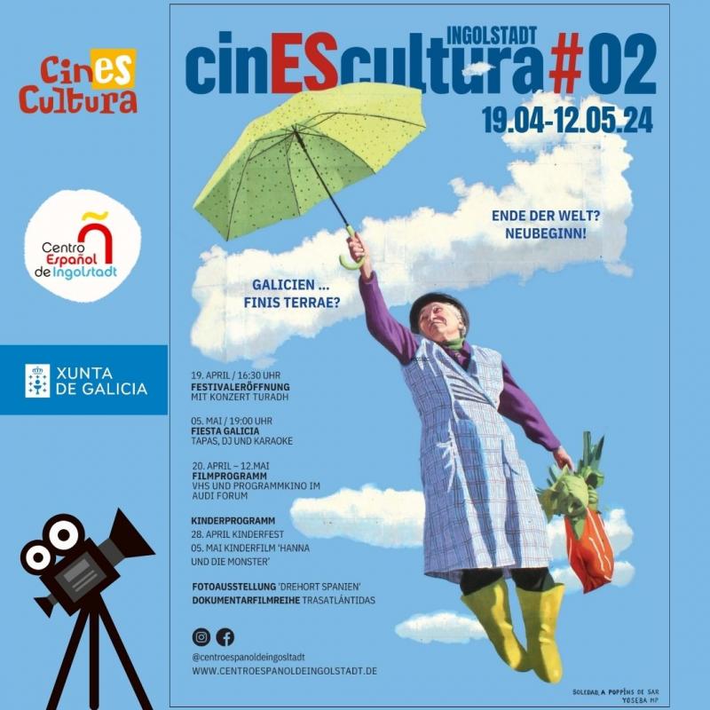 Cartel de la 2ª edición del Festival cinEScultura en Ingolstadt